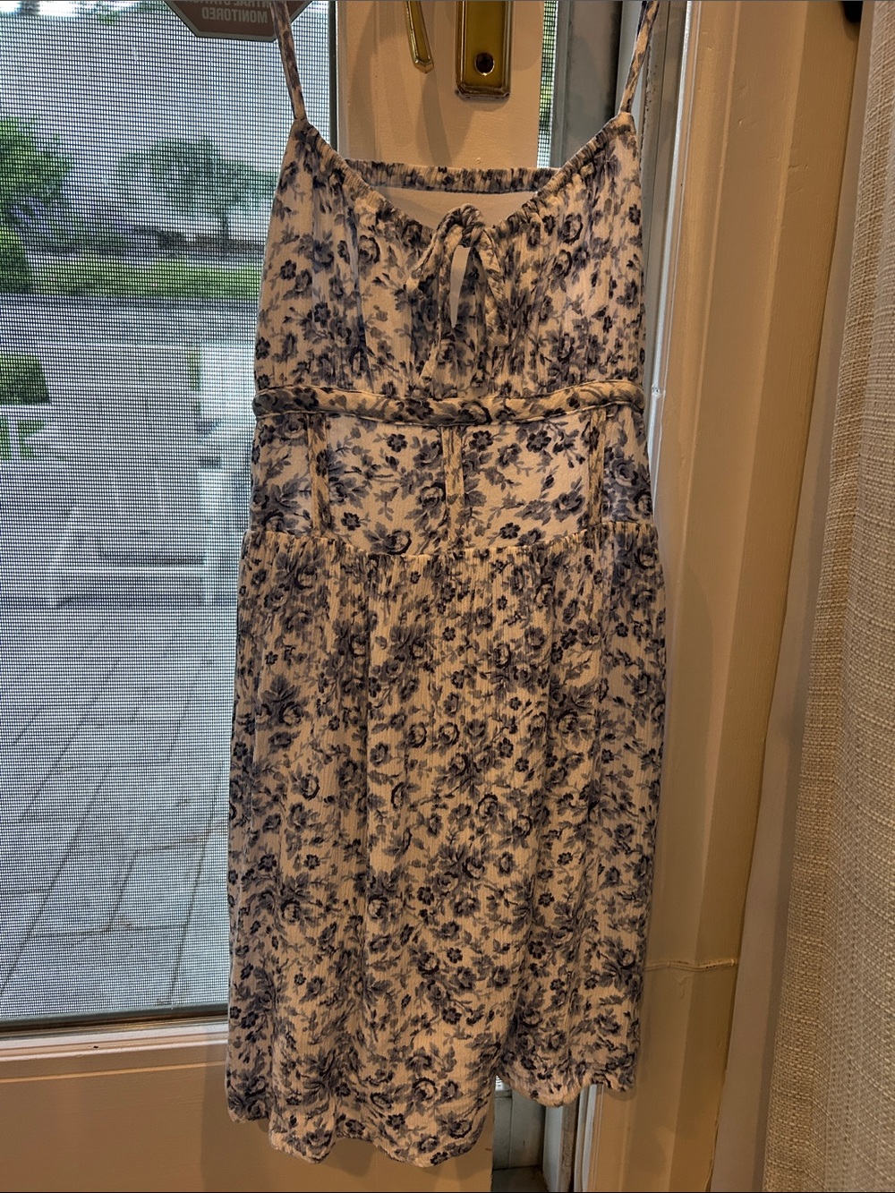 Garage Blue and White Floral Sundress